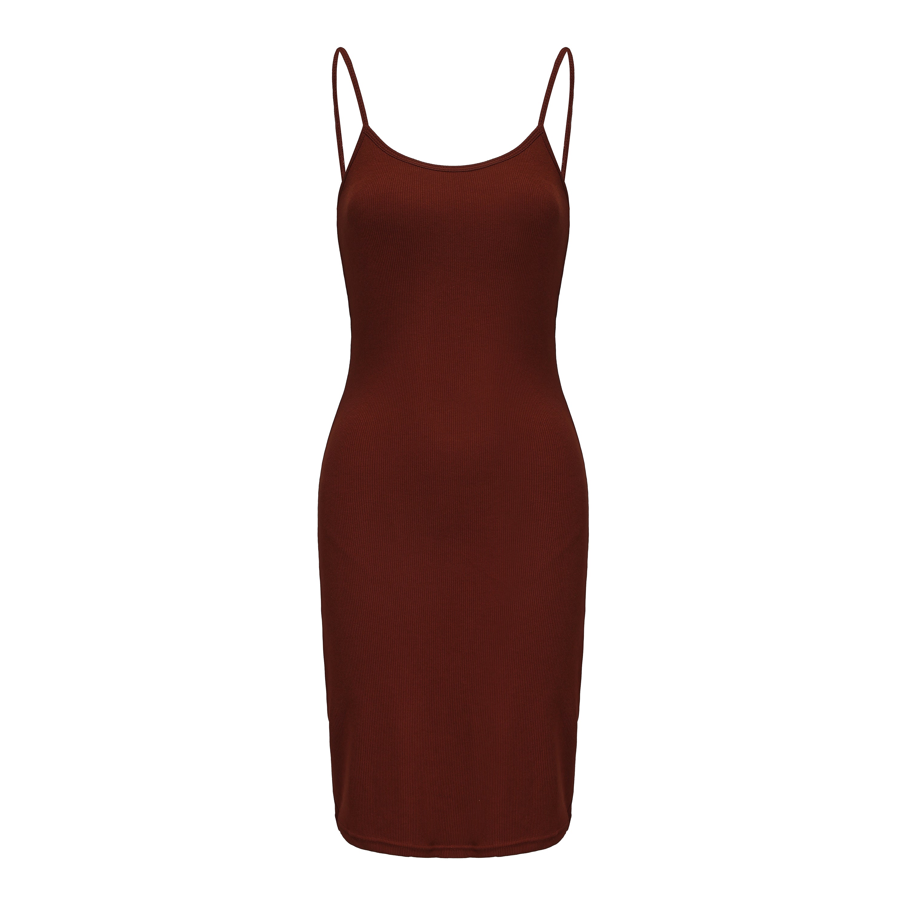 Isabella - Brown Shapewear Slip Mini-Dress