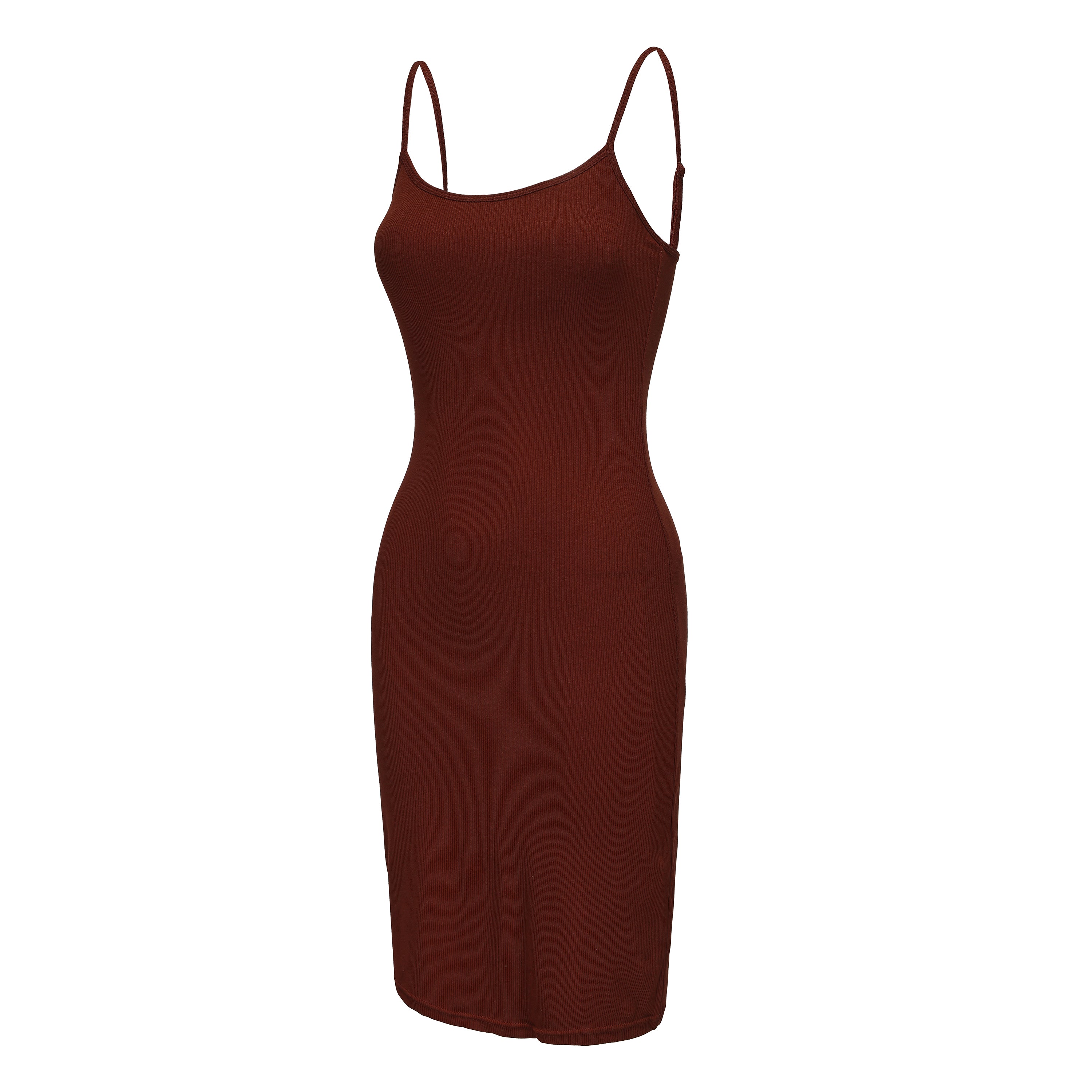 Isabella - Brown Shapewear Slip Mini-Dress