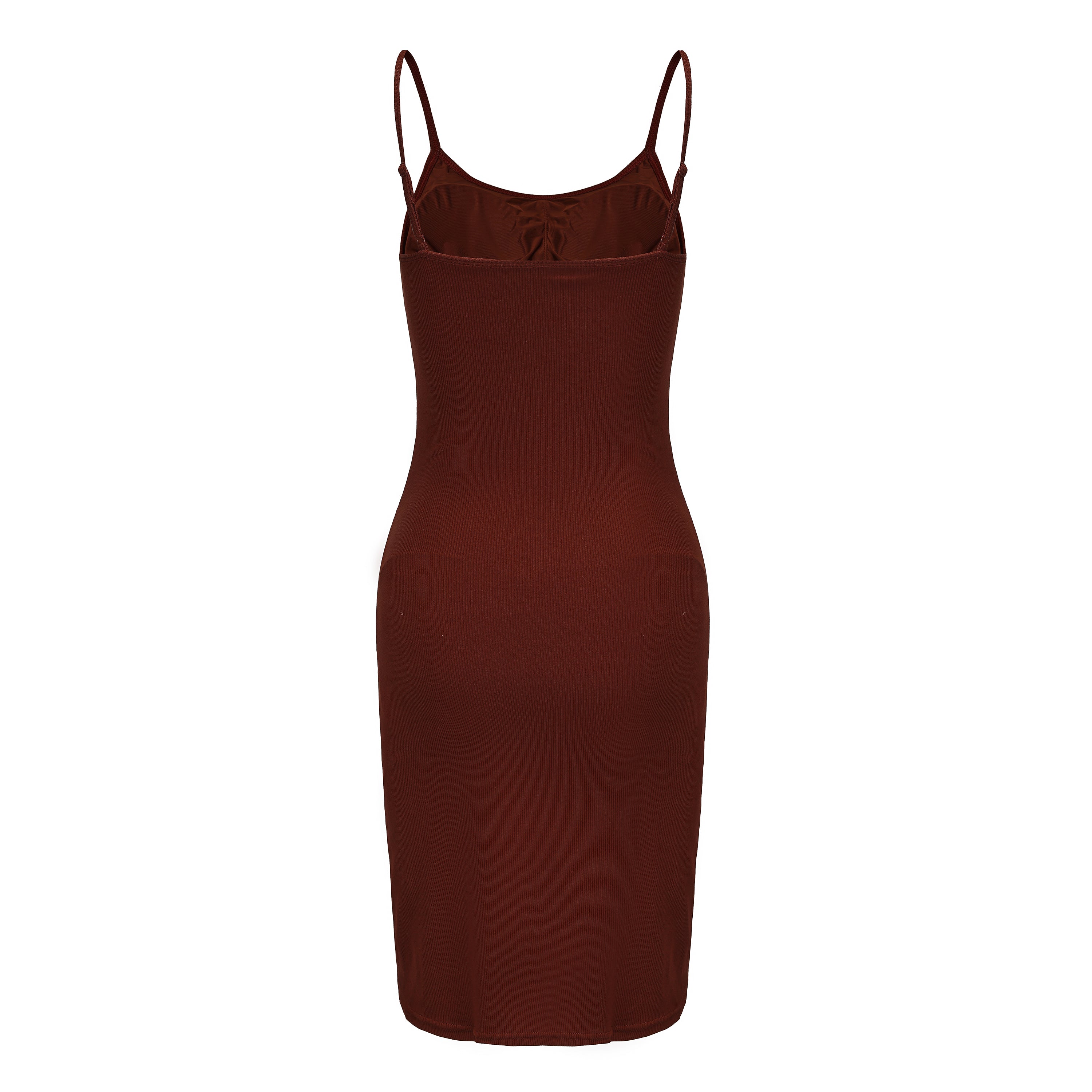 Isabella - Brown Shapewear Slip Mini-Dress