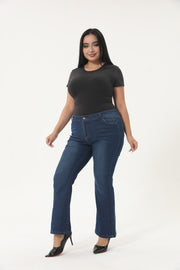 Vanessa - Dark Blue Tummy Jeans