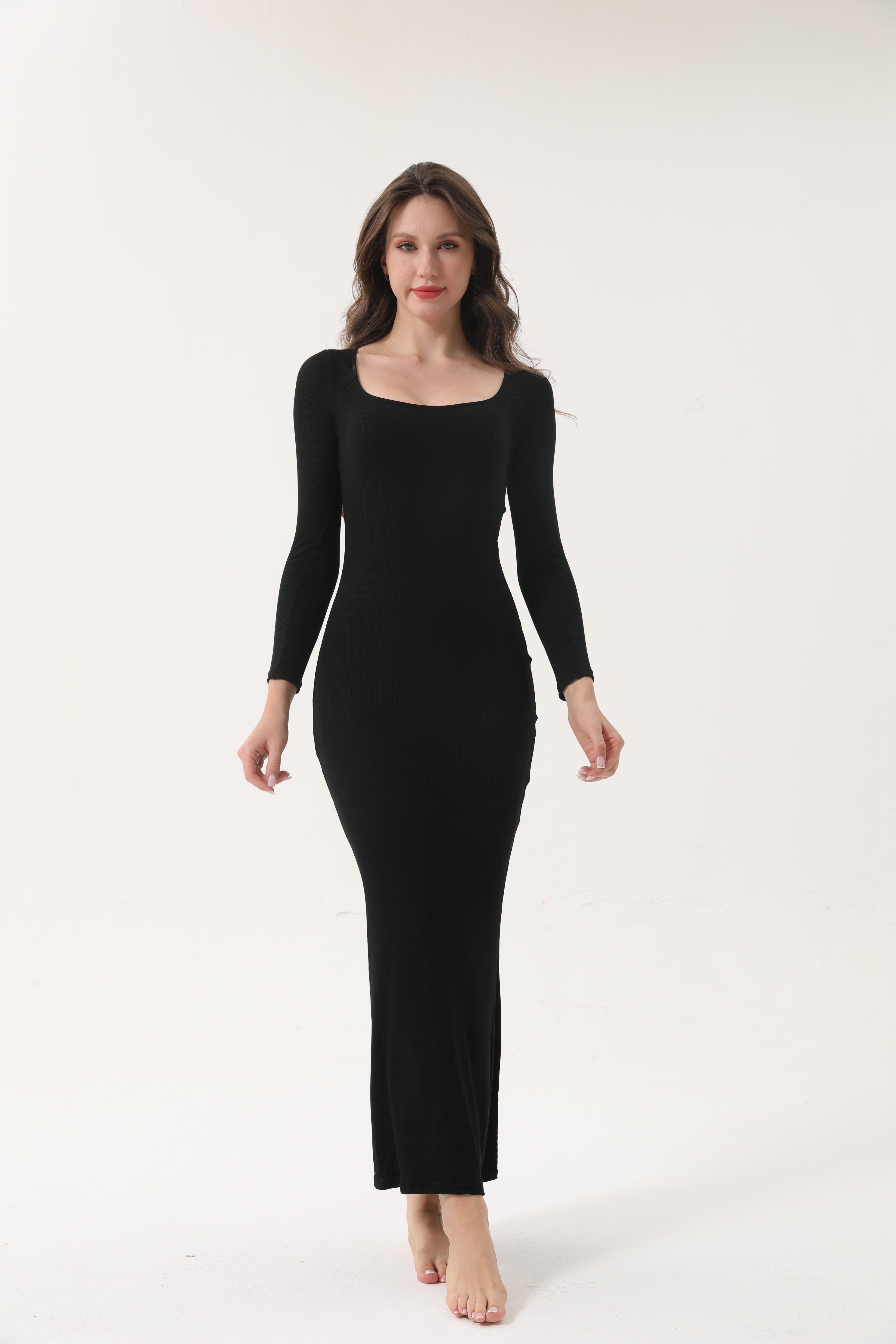 Olivia - Long Sleeve Shapewear Dress